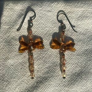 Beaded Dragonfly Earrings